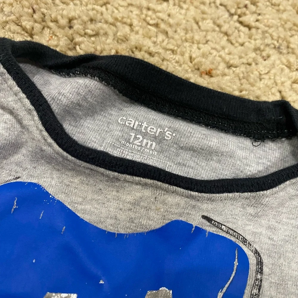 Set of Boys' Graphic and Striped T-Shirts-#100 - Picture 6 of 7